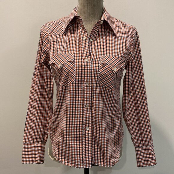 Lucky Brand Western shirt Long Sleeve plaid - Picture 4 of 15